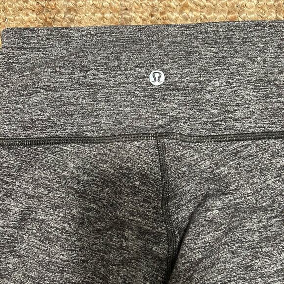 Lululemon wunder under high rise leggings - heathered black - Picture 5 of 6